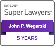 Rated By Super Lawyers | John P. Wegerski | 5 years