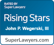 rated by super lawyers rising stars John P. Wegerski, III superlawyers.com